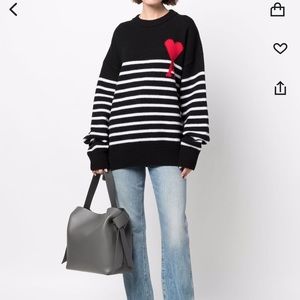 ami stripped sweater